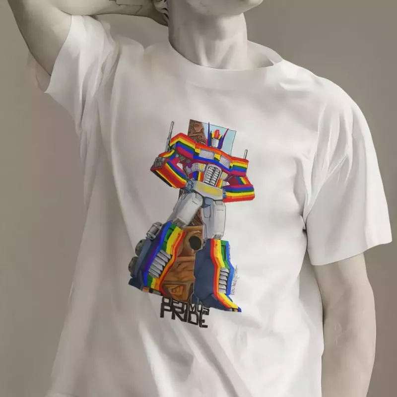 OPTIMUS PRIDE t-shirt homme col rond 100% coton