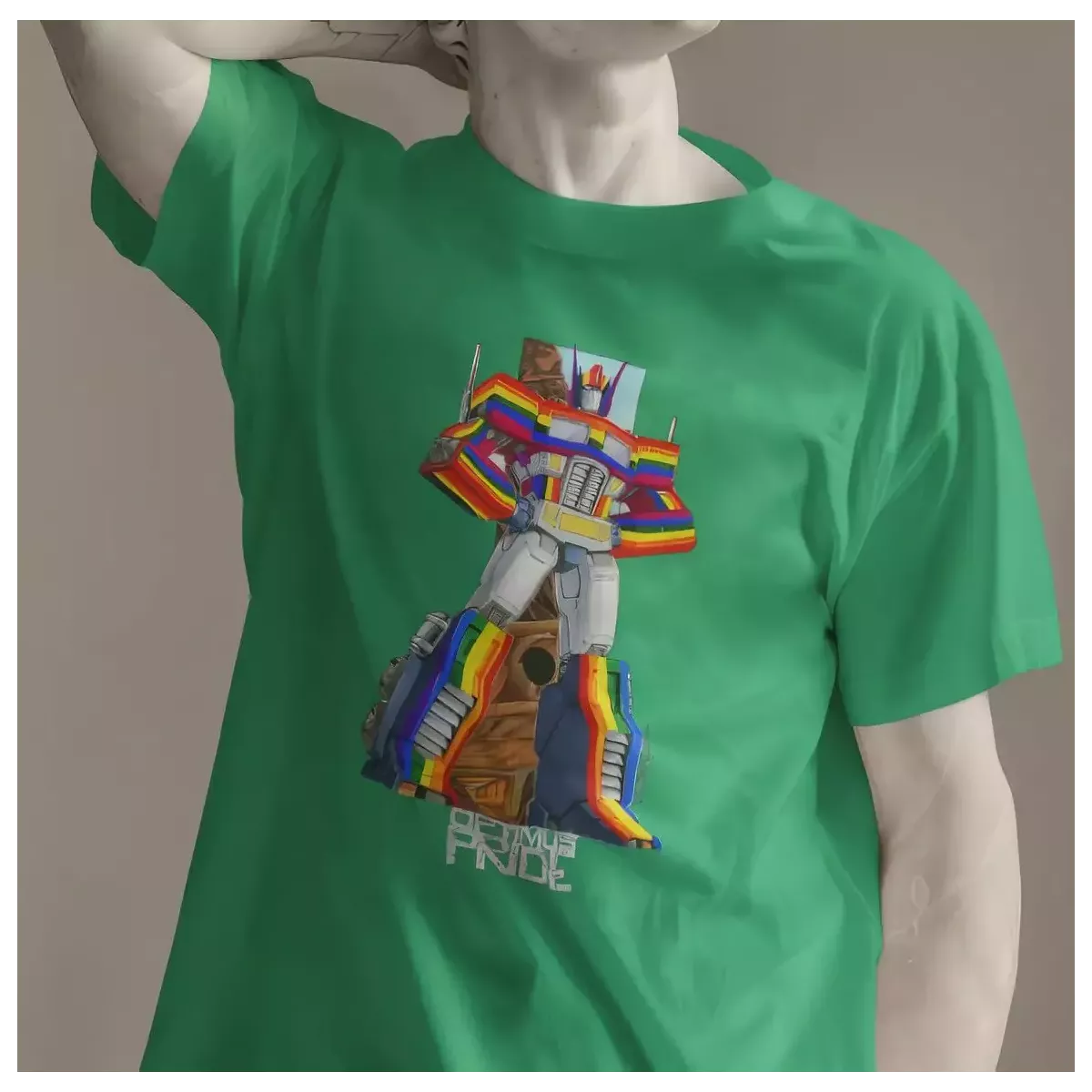 OPTIMUS PRIDE t-shirt homme col rond 100% coton