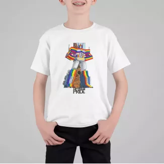 OPTIMUS PRIDE t-shirt enfant unisexe col rond 100% coton