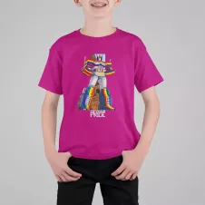 OPTIMUS PRIDE t-shirt enfant unisexe col rond 100% coton