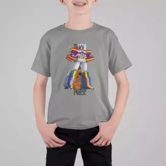 OPTIMUS PRIDE t-shirt enfant unisexe col rond 100% coton