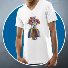 OPTIMUS PRIDE t-shirt homme col V 100% coton