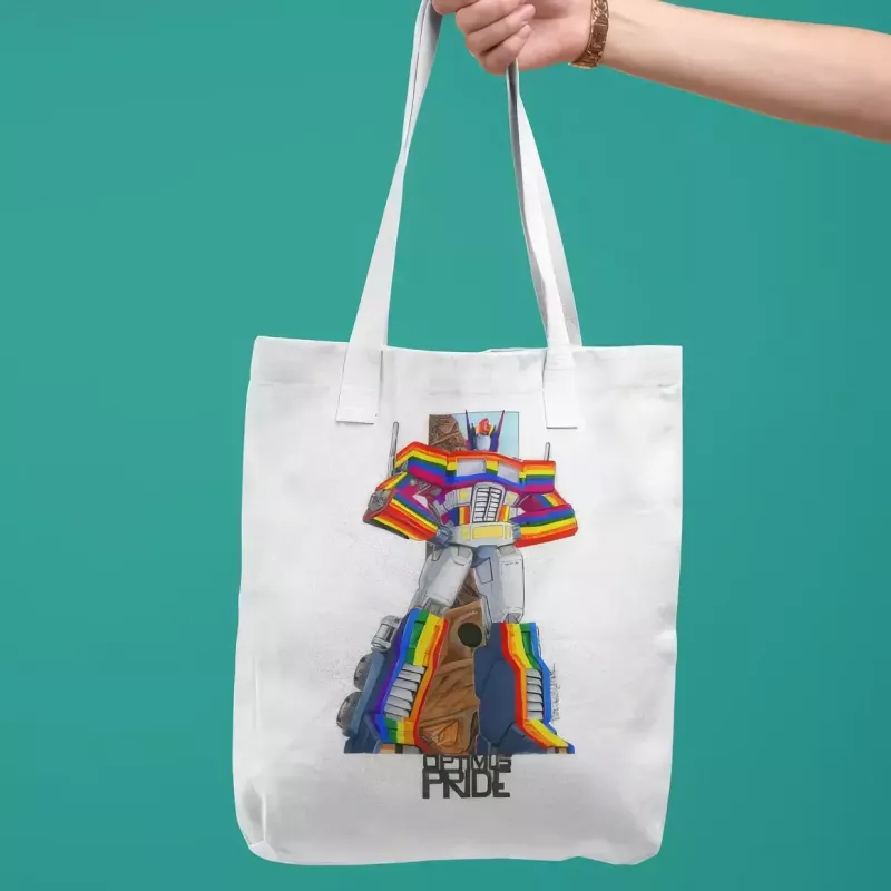 OPTIMUS PRIDE tote bag 100% coton