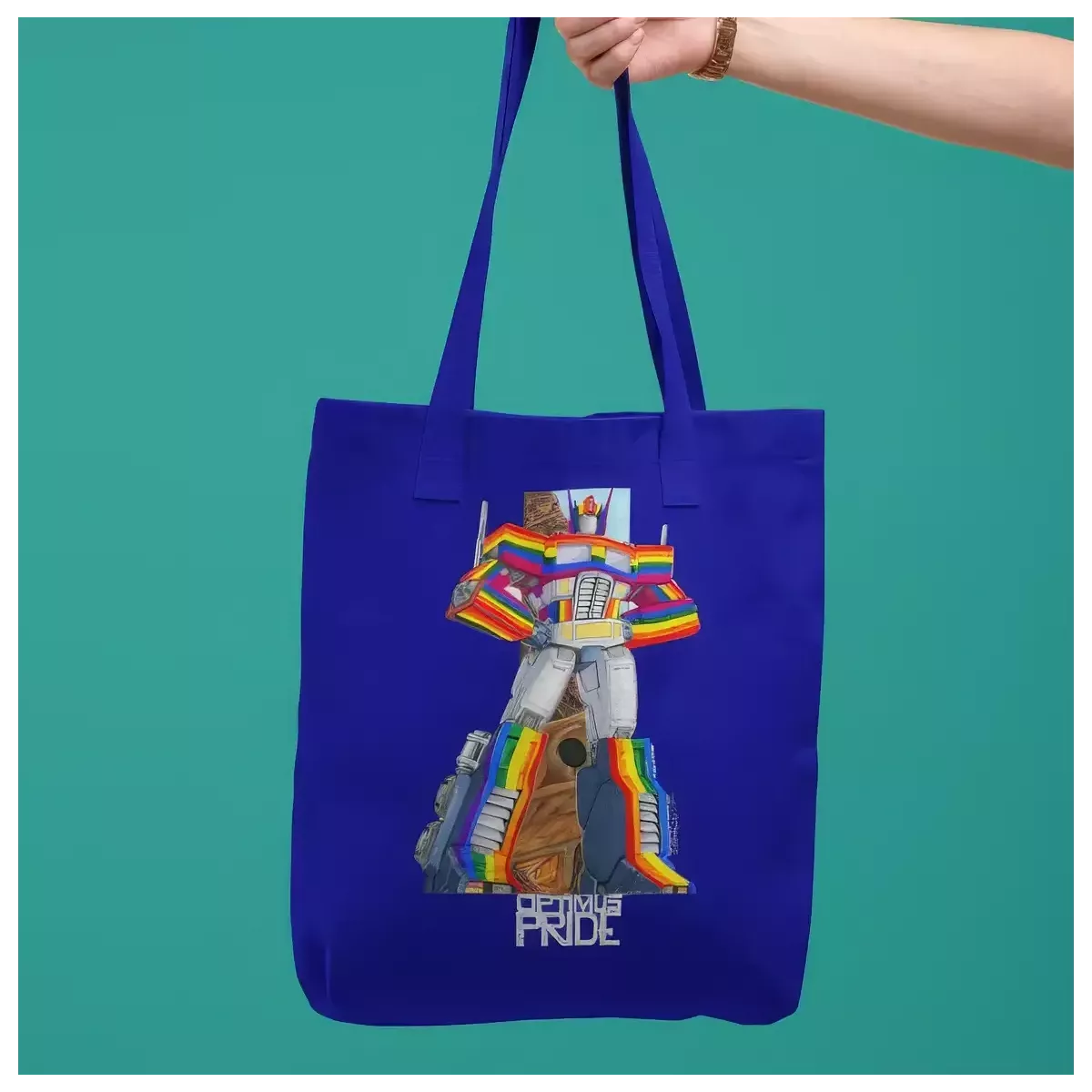 OPTIMUS PRIDE tote bag 100% coton