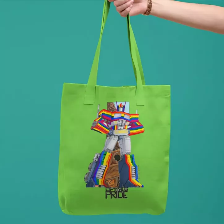 OPTIMUS PRIDE tote bag 100% coton