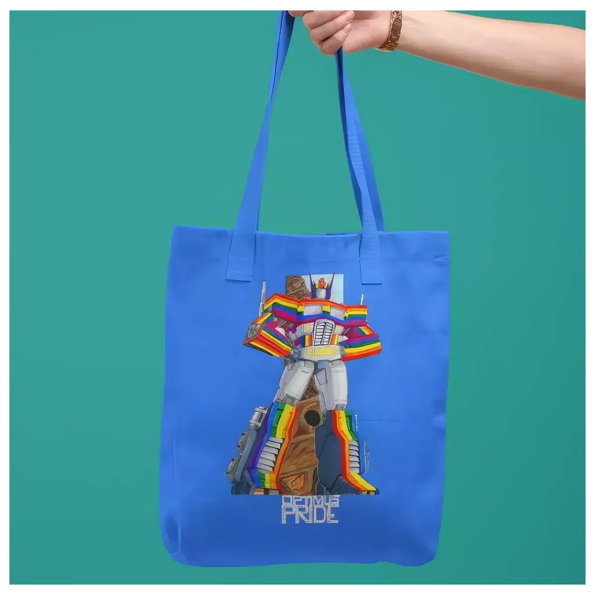 OPTIMUS PRIDE tote bag 100% coton