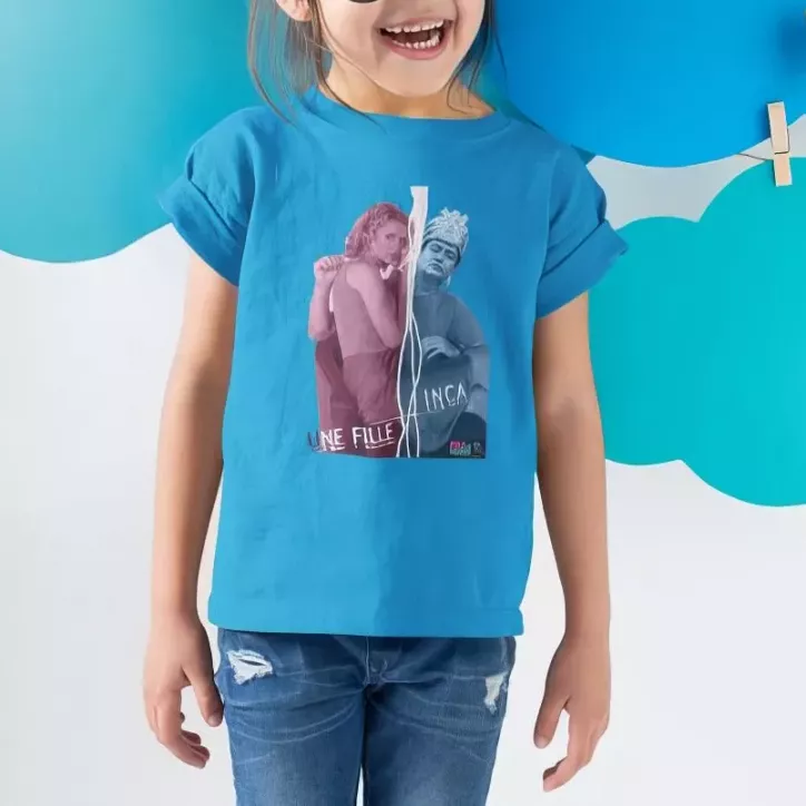 INCA UNE FILLE t-shirt enfant unisexe 100% coton