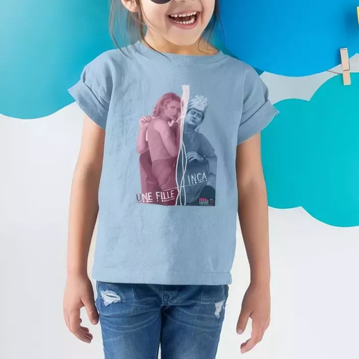 INCA UNE FILLE t-shirt enfant unisexe 100% coton