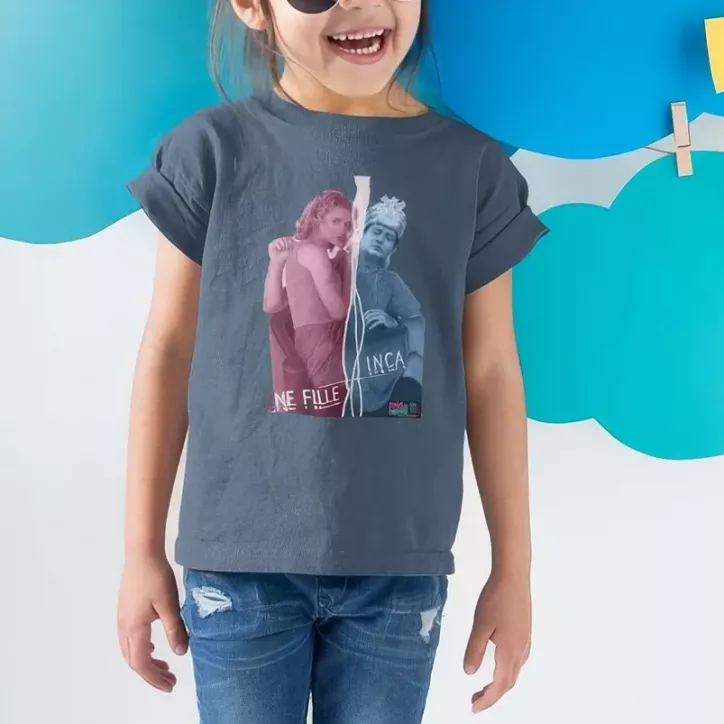 INCA UNE FILLE t-shirt enfant unisexe 100% coton