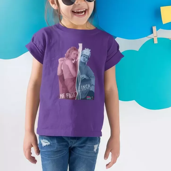 INCA UNE FILLE t-shirt enfant unisexe 100% coton