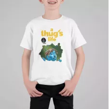 A THUG'S LIFE t-shirt enfant unisexe 100% coton