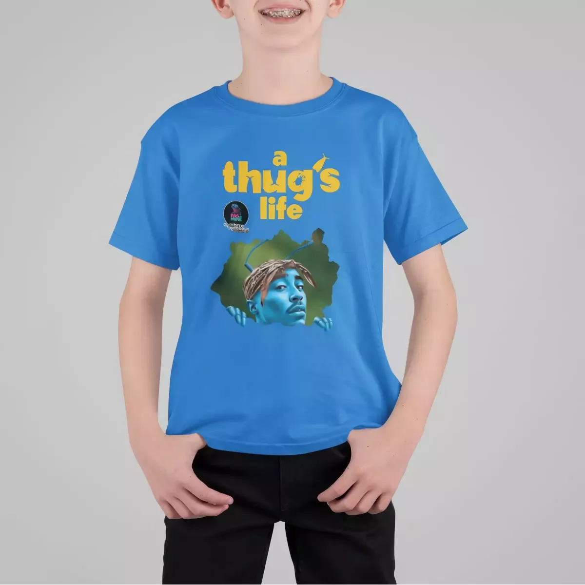 A THUG'S LIFE t-shirt enfant unisexe 100% coton