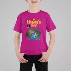 A THUG'S LIFE t-shirt enfant unisexe 100% coton