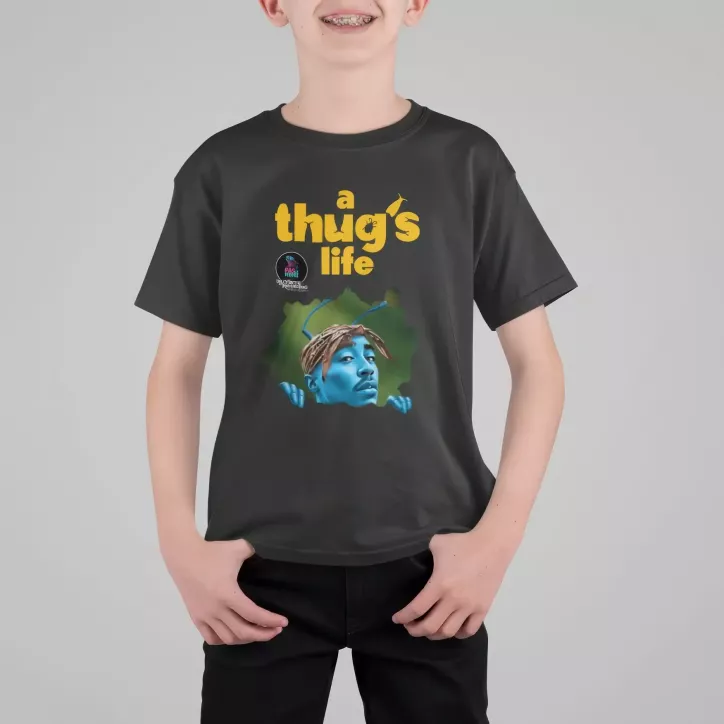 A THUG'S LIFE t-shirt enfant unisexe 100% coton