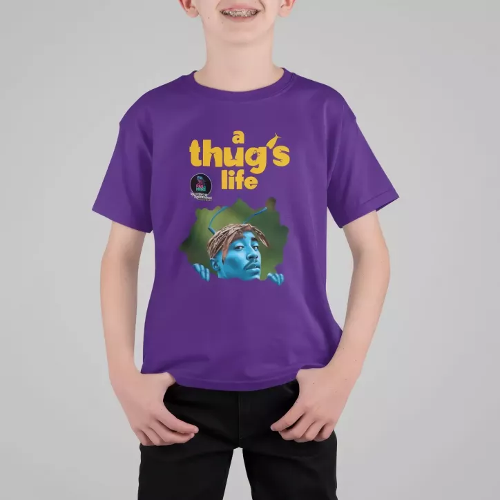 A THUG'S LIFE t-shirt enfant unisexe 100% coton