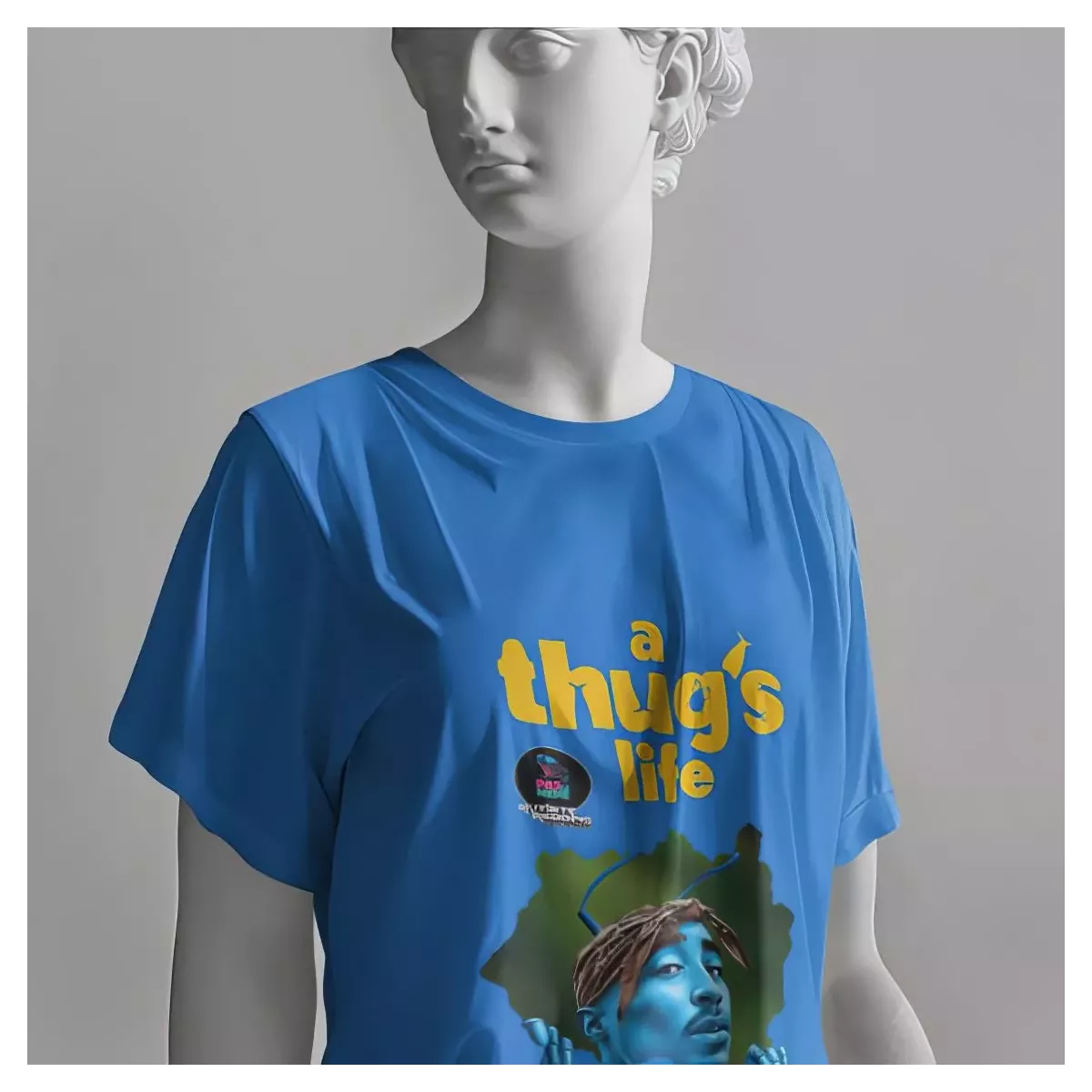 A THUG'S LIFE t-shirt femme col rond 100% coton