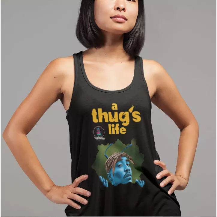 A THUG S LIFE débardeur femme 100% coton BIO