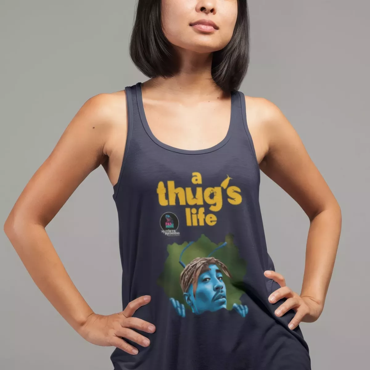 A THUG S LIFE débardeur femme 100% coton BIO