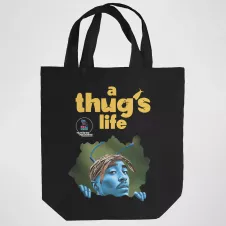 A THUG S LIFE tote bag 100% coton