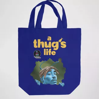 A THUG S LIFE tote bag 100% coton