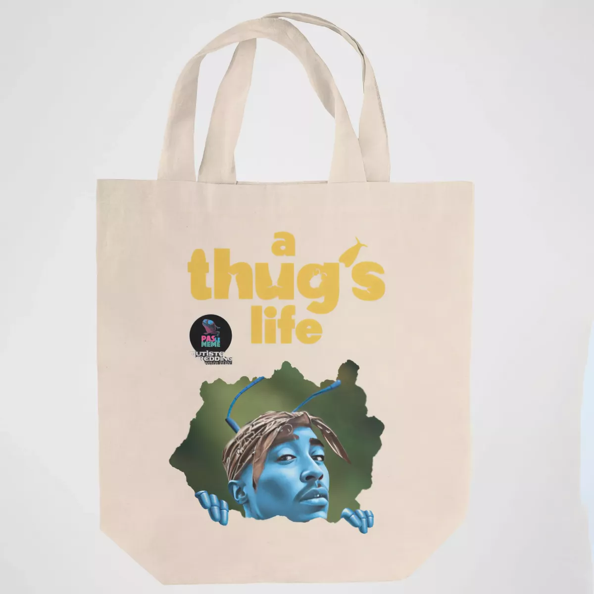 A THUG S LIFE tote bag 100% coton