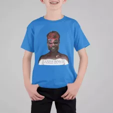 BASILE BOWIE t-shirt enfant unisexe 100% coton