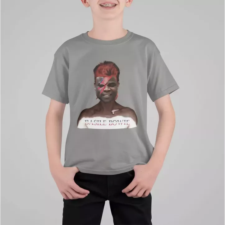 BASILE BOWIE t-shirt enfant unisexe 100% coton