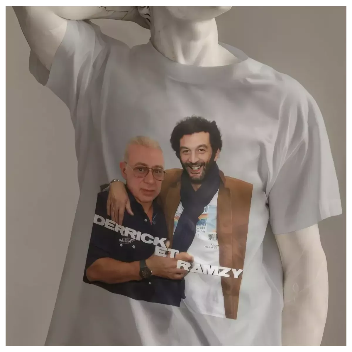 DERRICK ET RAMZY t-shirt homme col rond 100% coton