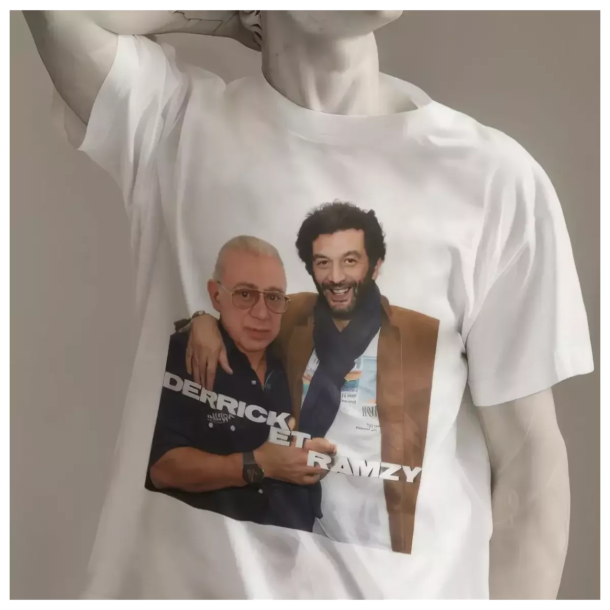 DERRICK ET RAMZY t-shirt homme col rond 100% coton