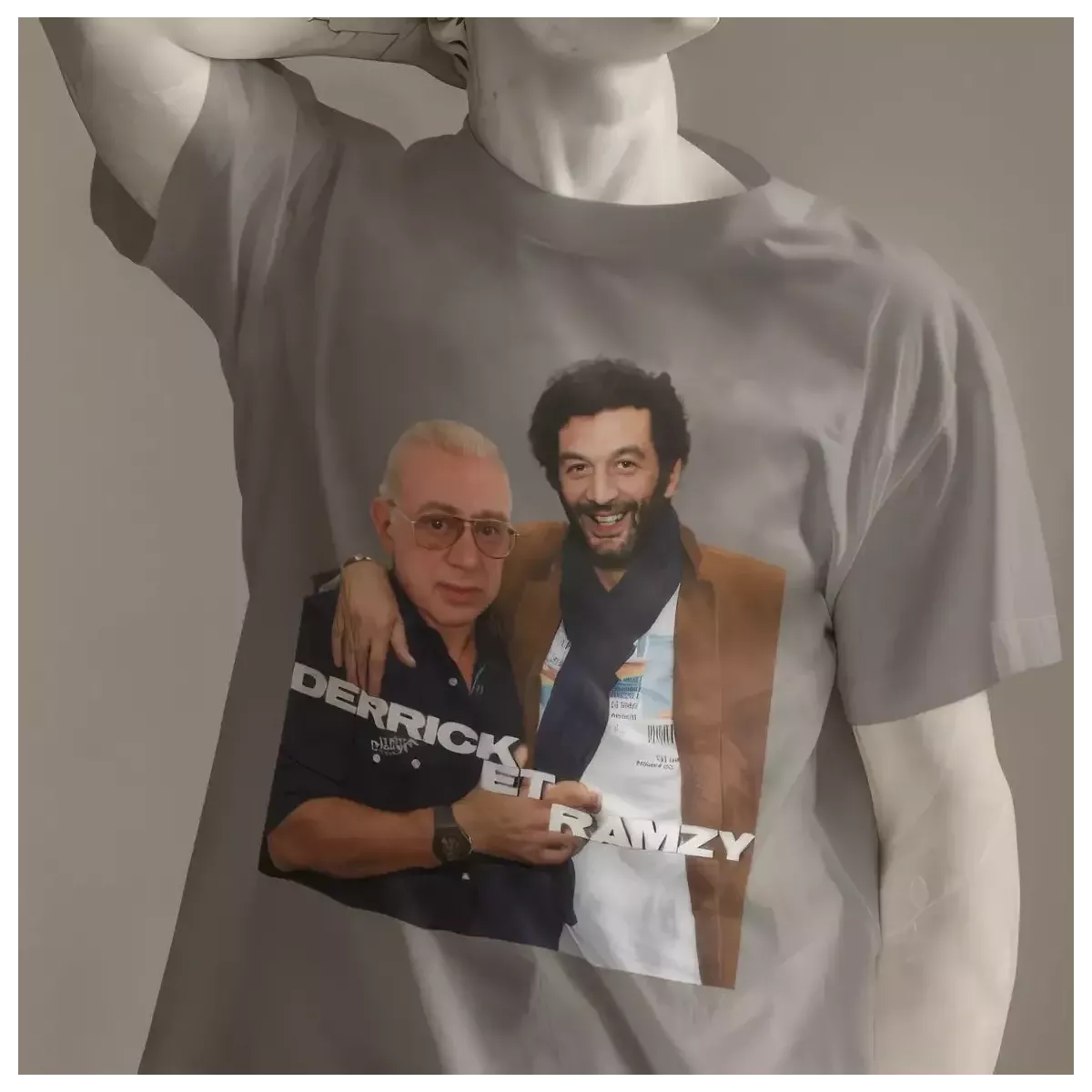 DERRICK ET RAMZY t-shirt homme col rond 100% coton