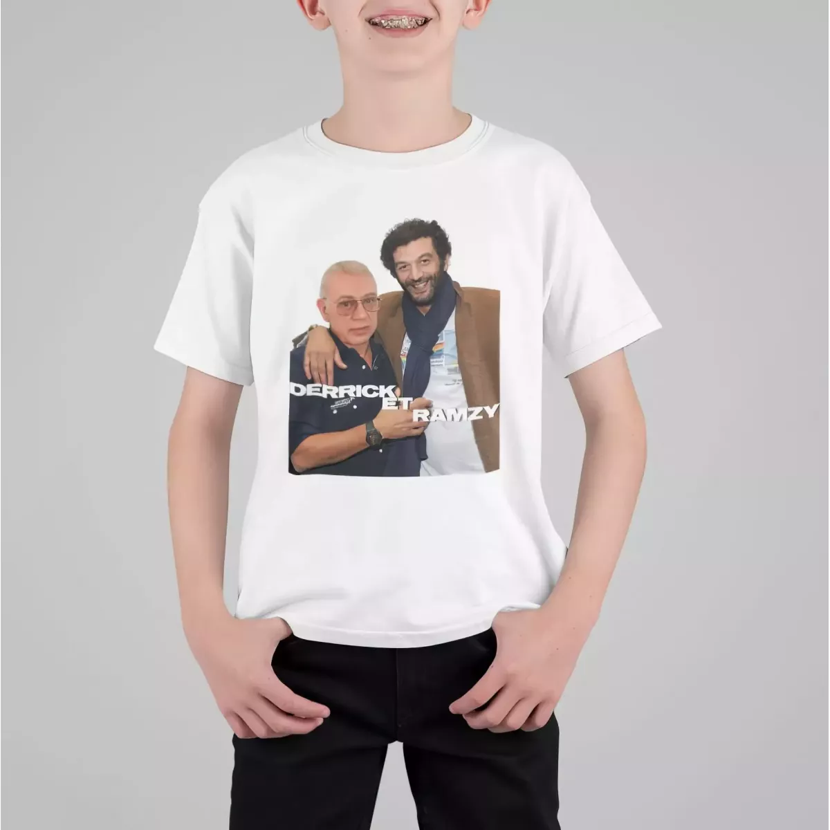 DERRICK ET RAMZY t-shirt enfant unisexe 100% coton