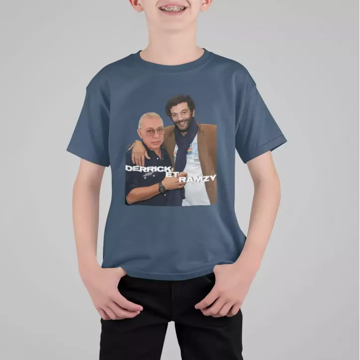 DERRICK ET RAMZY t-shirt enfant unisexe 100% coton