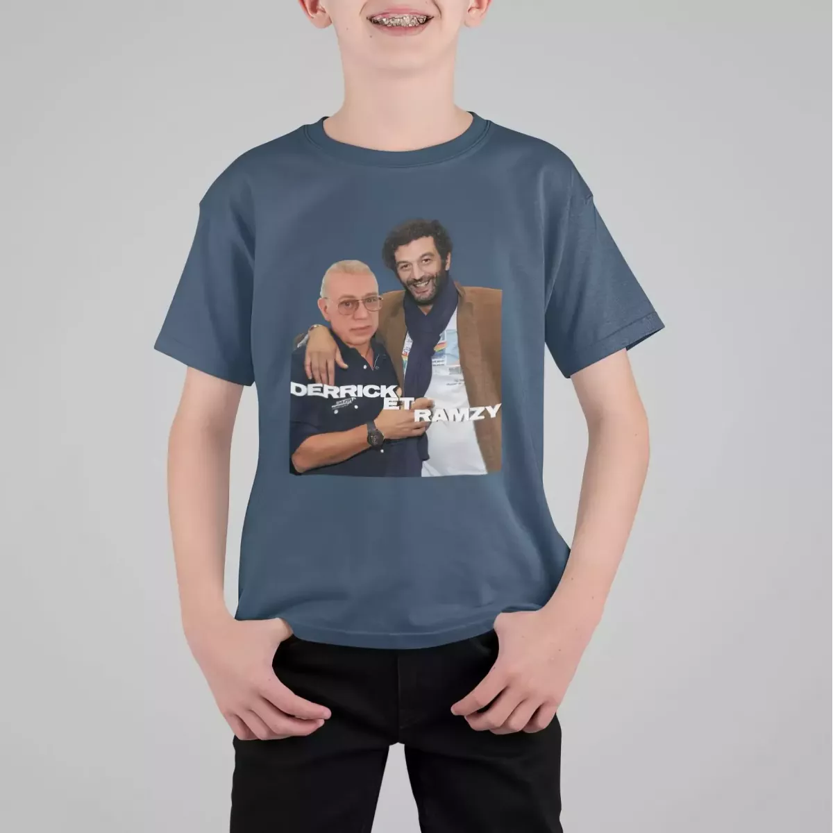 DERRICK ET RAMZY t-shirt enfant unisexe 100% coton