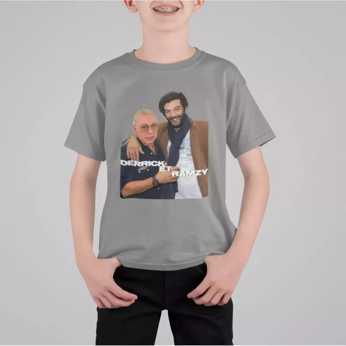 DERRICK ET RAMZY t-shirt enfant unisexe 100% coton