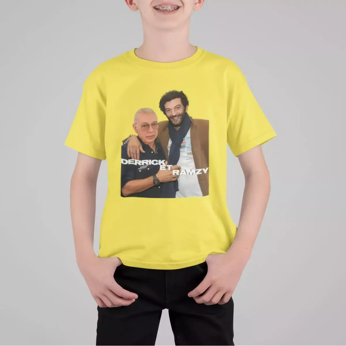 DERRICK ET RAMZY t-shirt enfant unisexe 100% coton