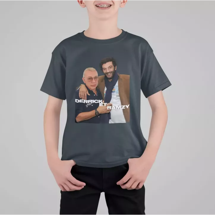 DERRICK ET RAMZY t-shirt enfant unisexe 100% coton