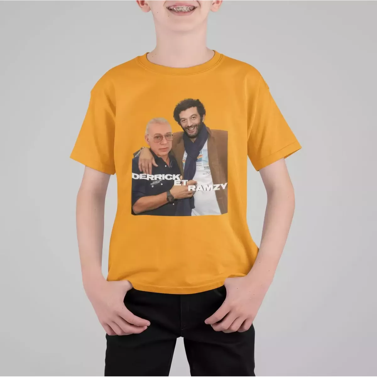 DERRICK ET RAMZY t-shirt enfant unisexe 100% coton