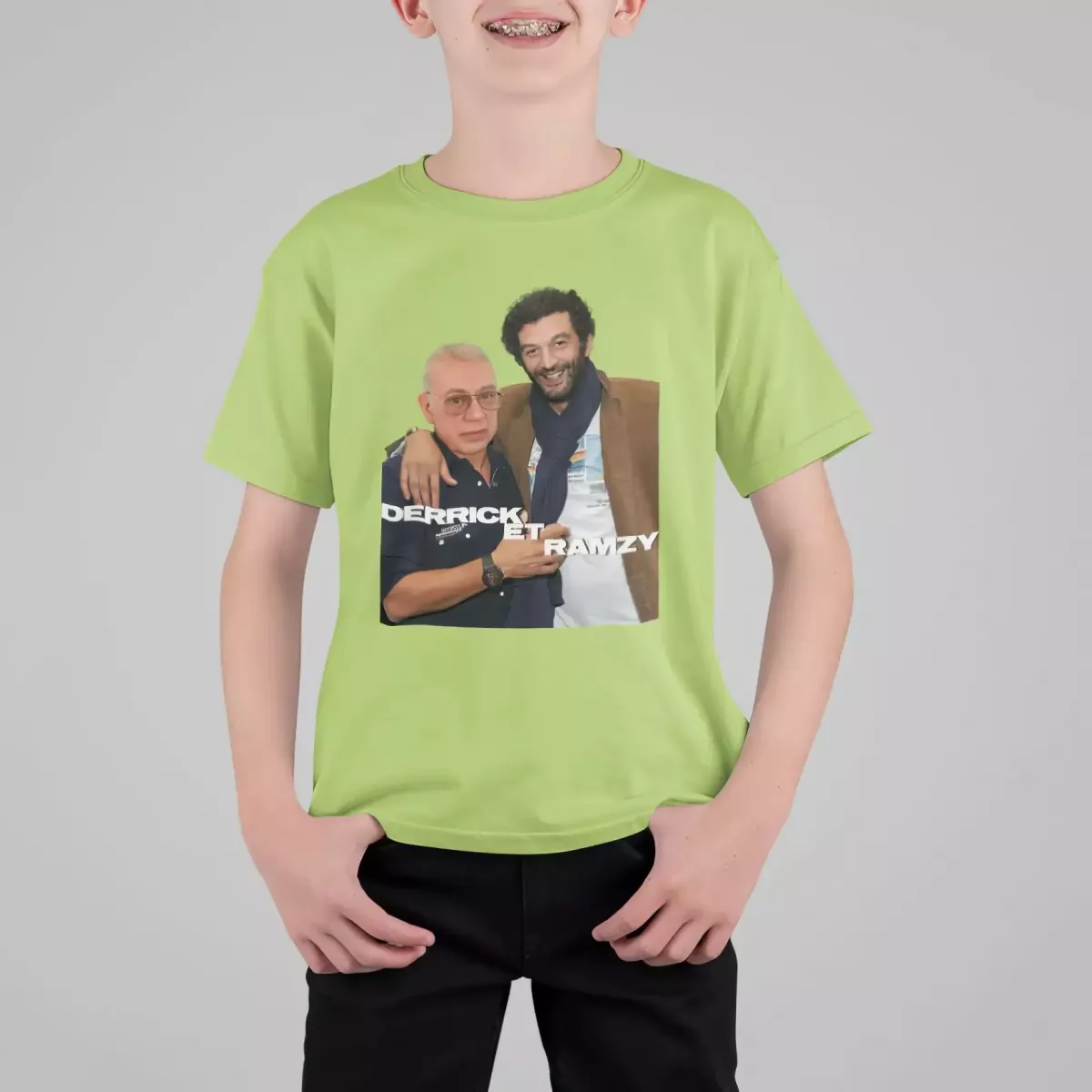 DERRICK ET RAMZY t-shirt enfant unisexe 100% coton