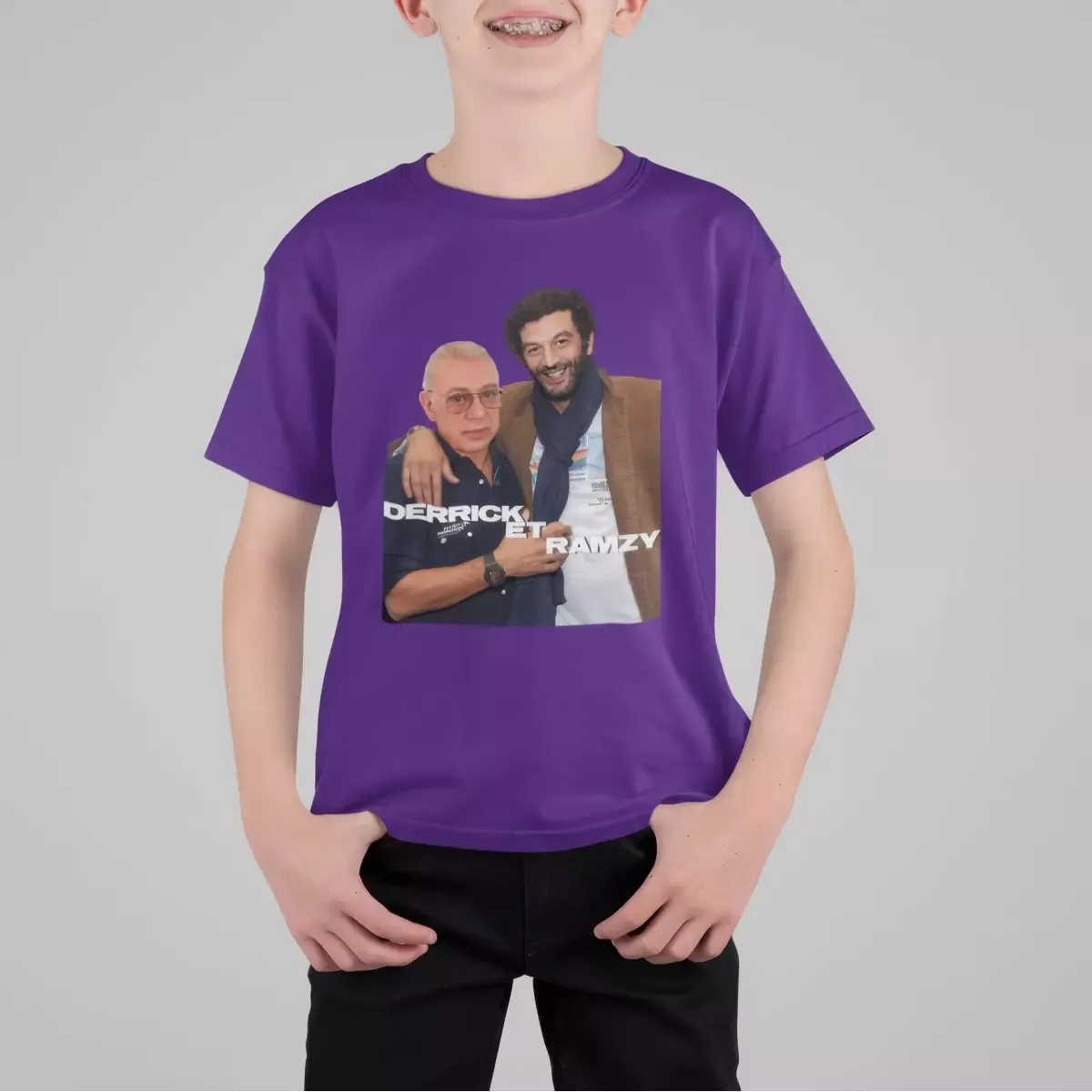 DERRICK ET RAMZY t-shirt enfant unisexe 100% coton