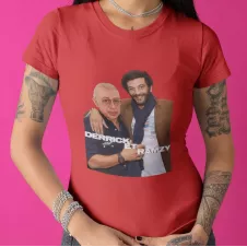 DERRICK ET RAMZY t-shirt femme à col rond 100% coton