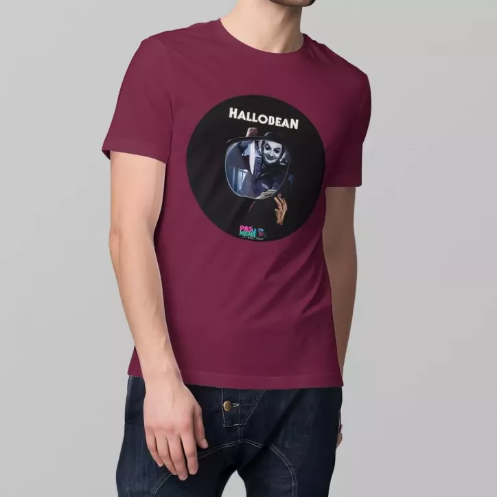 HALLOBEAN t-shirt homme col rond 100% coton