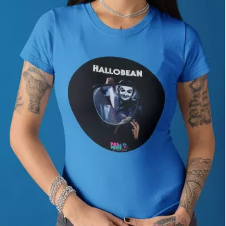 HALLOBEAN t-shirt femme col rond 100% coton