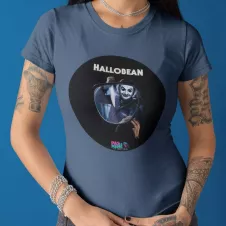 HALLOBEAN t-shirt femme col rond 100% coton