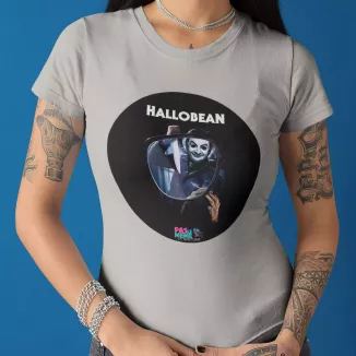 HALLOBEAN t-shirt femme col rond 100% coton