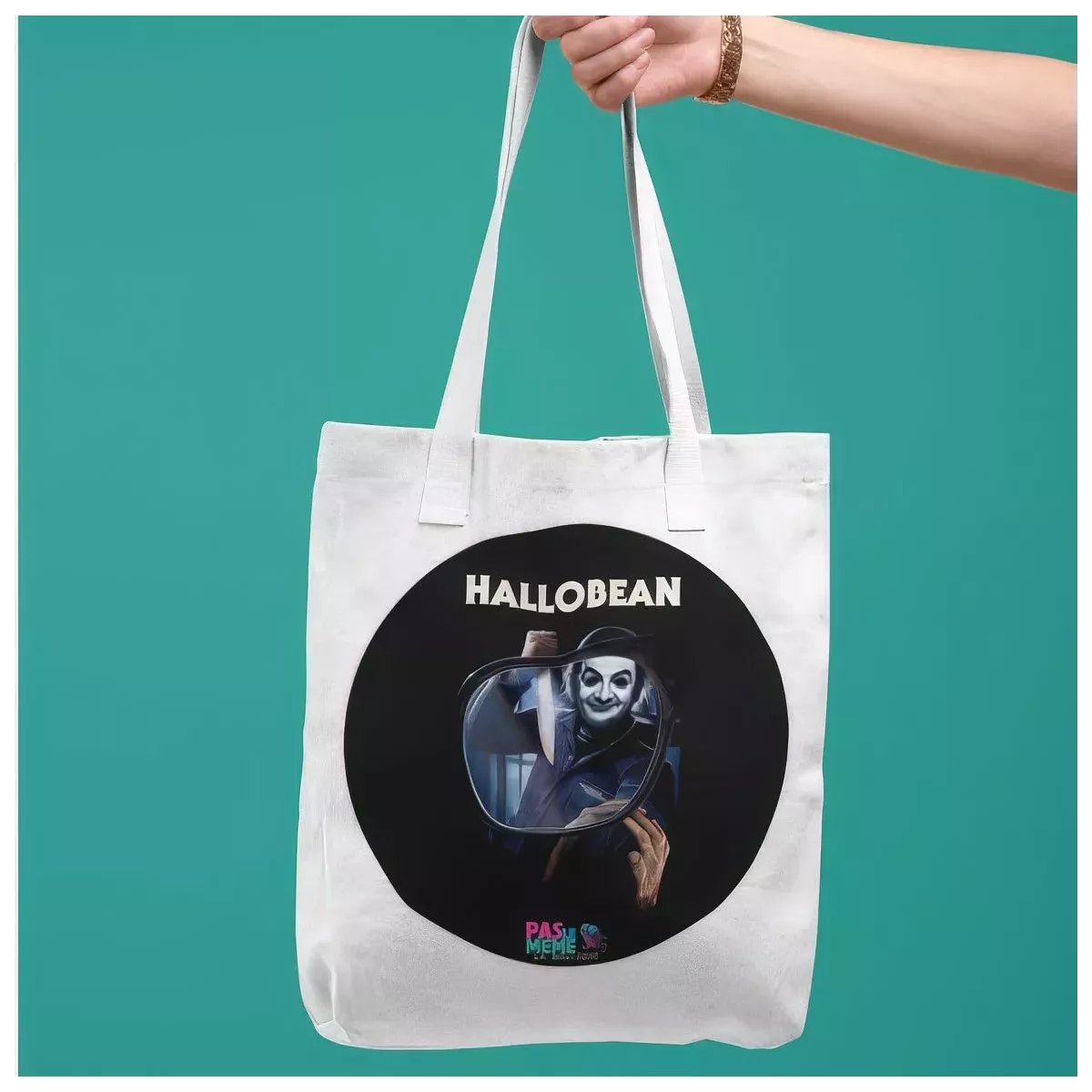 HALLOBEAN tote bag 100% coton