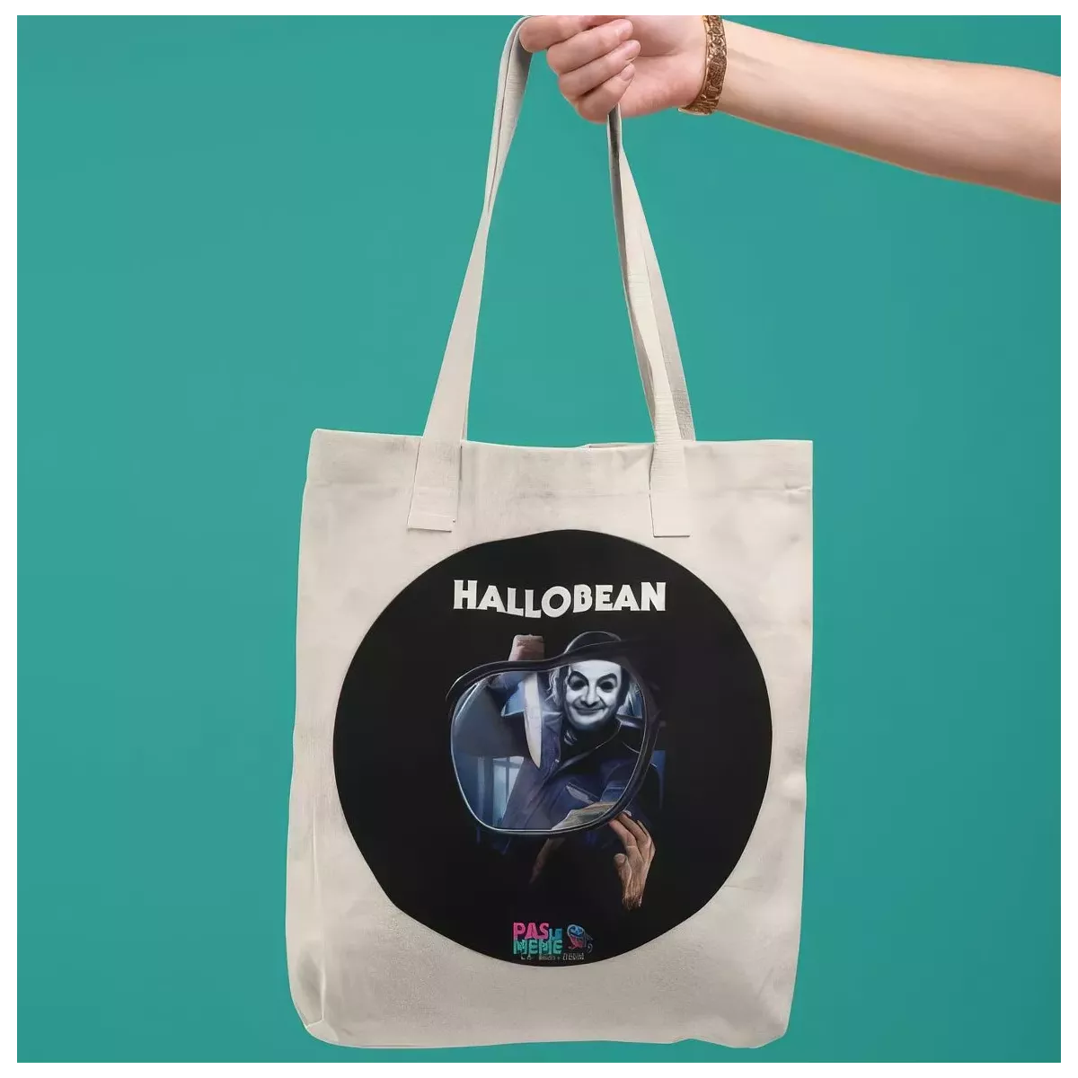 HALLOBEAN tote bag 100% coton