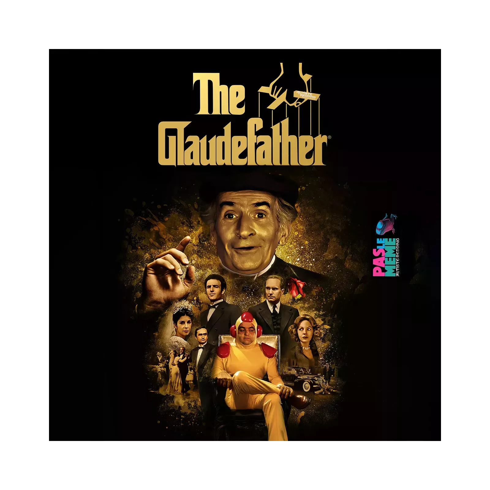 THE GLAUDEFATHER affiche art 40x60cm