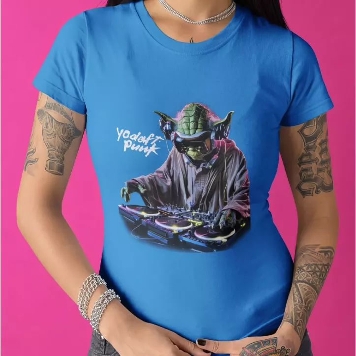 YODAFT PUNK t-shirt femme col rond 100% coton