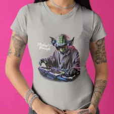 YODAFT PUNK t-shirt femme col rond 100% coton