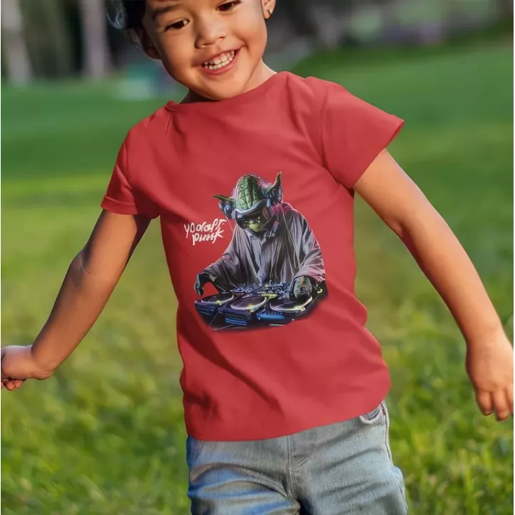 YODAFT PUNK t-shirt enfant unisexe 100% coton